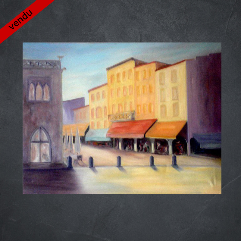 tableau Place de la loge Perpignan